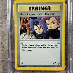 2000 POKEMON ROCKET #15 HERE COMES TEAM ROCKET!-HOLO CGC 8 - Image 3