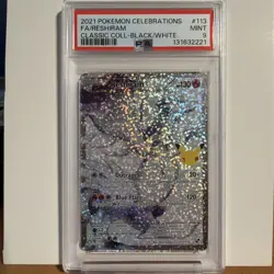 2021 POKEMON CELEBRATIONS CLASSIC COLL #113 FULL ART/RESHIRAM PSA 9 - Image 1