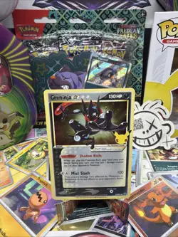 Greninja Gold Star SWSH144 Celebrations Stamp English Pokemon NM - Image 1