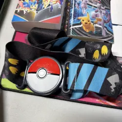 Big Lot Of Pokemon Mini Binders, Stickers, And Pokeball Belt - Image 5
