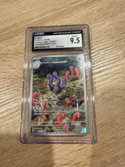 WUGTRIO 224/091 - POKEMON TCG ILLUSTRATION RARE HOLO PALDEAN FATES 2024 CGC 9.5 - Image 1