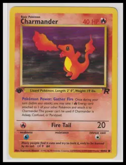 Pokemon Team Rocket Charmander #50/82 1st Edition - Image 1
