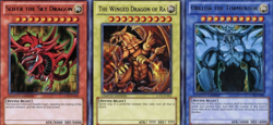 Yugioh Egyptian God Cards - Slifer, Ra & Obelisk Set - LC01 - Ultra Rare yugioh - Image 1