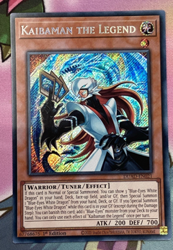 YUGIOH KAIBAMAN THE LEGEND SECRET RARE 1ST NM DUAD-EN021 - Image 1