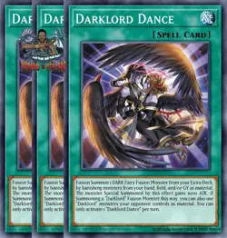 Yugioh! 3x Darklord Dance BPRO-EN063 Common 1st Ed NM - Image 1