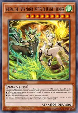 BPRO-EN027 Shiina, Twin Tempests of Celestial Thunder Secret Rare YuGiOh - Image 1