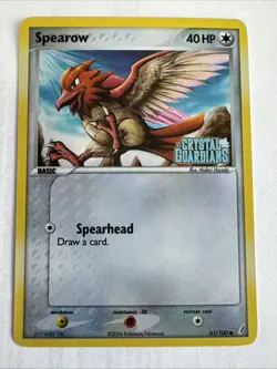 Spearow 61/100 Stamped Holo Common EX Crystal Guardians Pokemon TCG Near Mint - Image 2