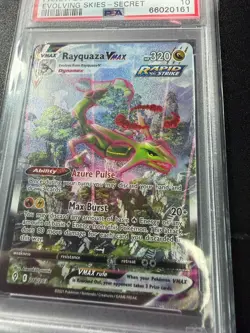 Pokemon 2021 Rayquaza VMAX 218/203 Alt Art Evolving Skies GEM MINT PSA 10 - Image 3