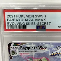 Pokemon 2021 Rayquaza VMAX 218/203 Alt Art Evolving Skies GEM MINT PSA 10 Secret - Image 2