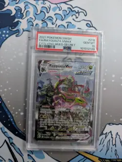 Pokemon 2021 Rayquaza VMAX 218/203 Alt Art Evolving Skies GEM MINT PSA 10 - Image 1