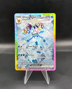 Glaceon ex Prismatic Evolutions 150/131 Holo SIR NM Pokemon Card T1 - Image 1