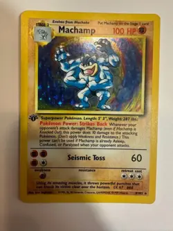 Machamp 008/102 Deck Exclusives Holo 1st Edition Pokemon Card - Image 2