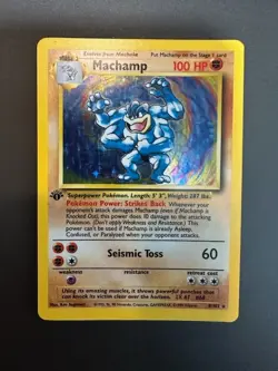 Machamp 008/102 Deck Exclusives Holo 1st Edition Pokemon Card - Image 4