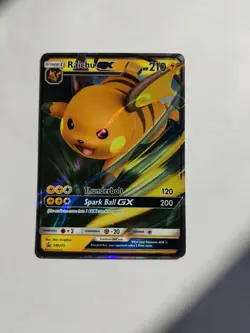 Raichu GX SM Black Star Promo SM213 Holo Promo rare pokemon card - Image 1