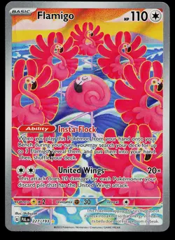 Pokemon Card - Flamigo Paldea Evolved 227/193 Holo Illustration Rare - Image 1
