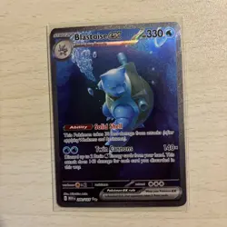 Pokemon Blastoise ex 200/165 Sv: Scarlet & Violet 151 Holo Rare 330 HP Card - Image 1