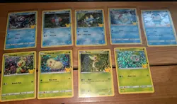 Lot (9) Pokemon Tcg 25th Anniversary McDonald’s Holo Card NM - Image 1