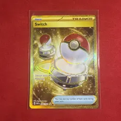 Switch 206/165 Pokemon TCG S&V 151 Gold Secret Rare Holo Trainer Item NM - Image 3