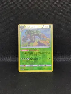 Pokemon TCG Rillaboom Reverse Holo Rare Shining Fates 013/072 - Image 1
