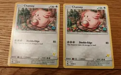 46/68 Chansey | Pokemon Card Hidden Fates Pikachu stamped battle academy X2 - Image 1