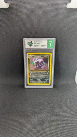2001 Pokemon TCG Neo Discovery Set: Houndoom 4/75 - Holo Rare treefrog Grade 7 - Image 1