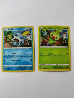 Grookey Sobble Swsh070 Swsh073 Black Star Promo Pokemon TCG holo near mint - Image 1