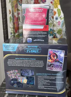Pokemon TCG Mega Evolution Phantasmal Flames ETB And White Flare Booster Bundle - Image 2
