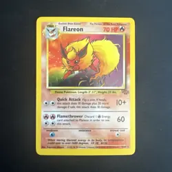 Pokemon TCG Flareon Jungle 3/64 Holo Unlimited Holo Rare - Image 1