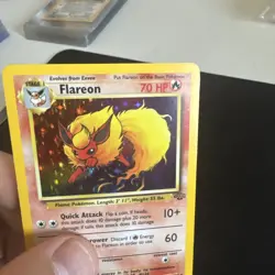 Pokemon TCG Flareon Jungle 3/64 Holo Unlimited Holo Rare - Image 3