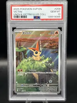 Pokemon TCG - Victini - 208 - Black Star Promo - Gem Mint PSA 10 - Image 1