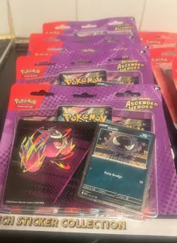 Pokemon TCG Ascended Heroes Tech Sticker Collection Open Case of 12 ✅ - Image 2