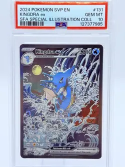 2024 POKEMON SVP EN-SV BLACK STAR PROMO #131 KINGDRA EX PSA 10 - Image 1
