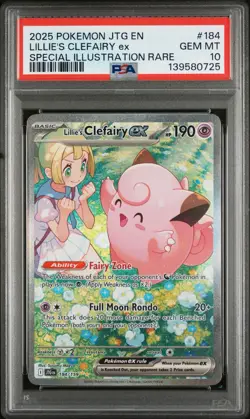 2025 Lillie’s Clefairy ex Special Illustration Rare #184 PSA 10 Gem Mint JTG EN - Image 1