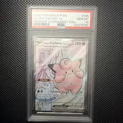 Lillie's Clefairy ex 195 Sv: Scarlet & Violet Promo Cards Holo PSA 10 - Image 1