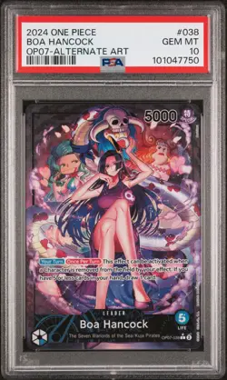 2024 ONE PIECE OP07-500 YEARS IN THE FUTURE ALTERNATE ART BOA HANCOCK PSA 10 - Image 1