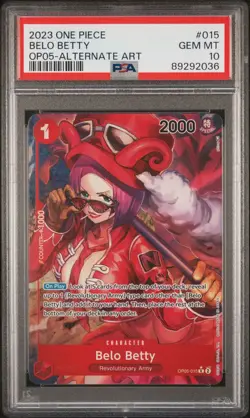2023 One Piece OP05 Belo Betty Alternate Art #015 PSA 10 Gem Mint English - Image 1