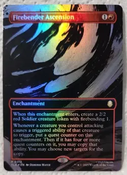 Firebender Ascension (Borderless) Avatar: The Last Airbender Foil NM MTG - Image 1