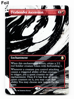 Firebender Ascension (Borderless) - FOIL - [Avatar: The Last Airbender] MTG 🔥 - Image 1