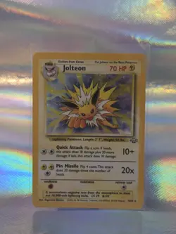 Pokemon TCG Jolteon Jungle Holo Rare Card 4/64 Unlimited MP Condition - Image 1
