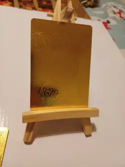 Pokemon TCG Charizard Gold Foil 4/102 Fan Art Display Art Card MINT - Image 2