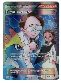 Fossil Researcher 110/111 Furious Fists Full Art Pokemon Card - Image 1