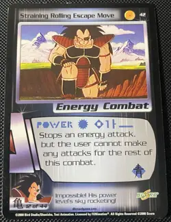 Straining Rolling Escape Move #42 - Dragon Ball Z DBZ CCG Score Card - Image 1