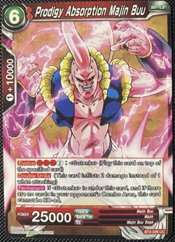 Dragon Ball Z Super Card Game Prodigy Absorption Majin Buu Union Force BT2-026 - Image 1