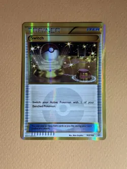 Pokemon TCG XY Primal Clash Holo Secret Rare Card Switch 163/160 (Near Mint) - Image 2