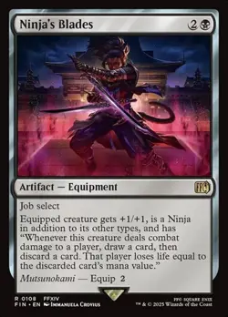 Ninja's Blades FIN NM MTG - Image 1