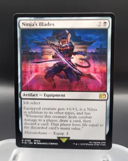 MTG Magic the Gathering Ninja's Blades (108/764) Final Fantasy - Image 1
