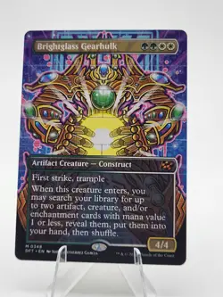 MTG Aetherdrift Brightglass Gearhulk (Borderless) Regular #0348 NM - Image 1