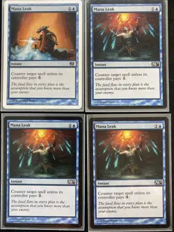 x4 Mana Leak | Magic 2021 & 2012 (M12) | English | Near Mint-Mint (NM-M) - Image 1