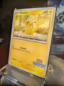 Pikachu #214 SVP Promo Illustration Contest 2024 Pokemon TCG NM - Image 3