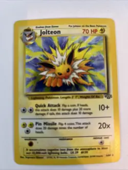 Pokemon Jolteon Jungle #4/64 Unlimited Holo Rare Stage 1 Vintage 1999 WOTC - Image 1